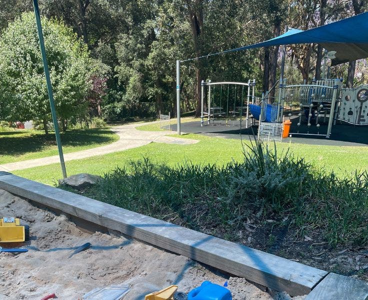Picture of the school playground and sandpit