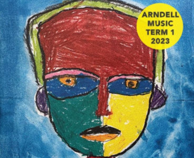 Artwork of abstract portrait